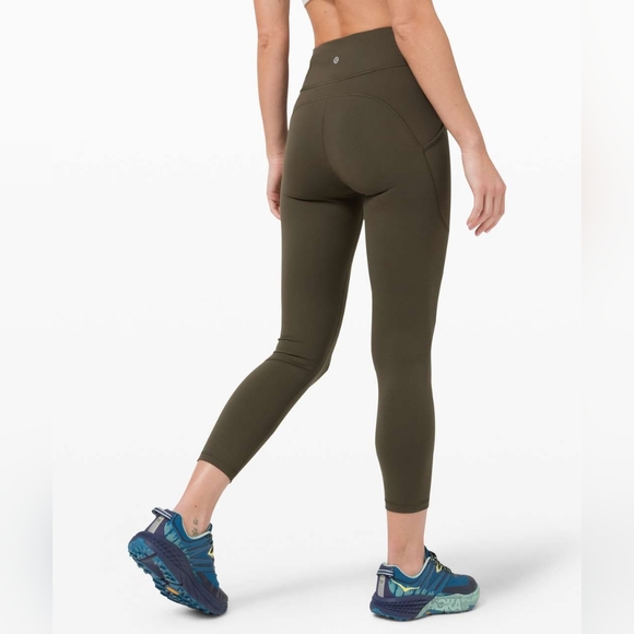 Lululemon Invigorate High Rise Tight 25" Size 4 Olive Green - Picture 5 of 14